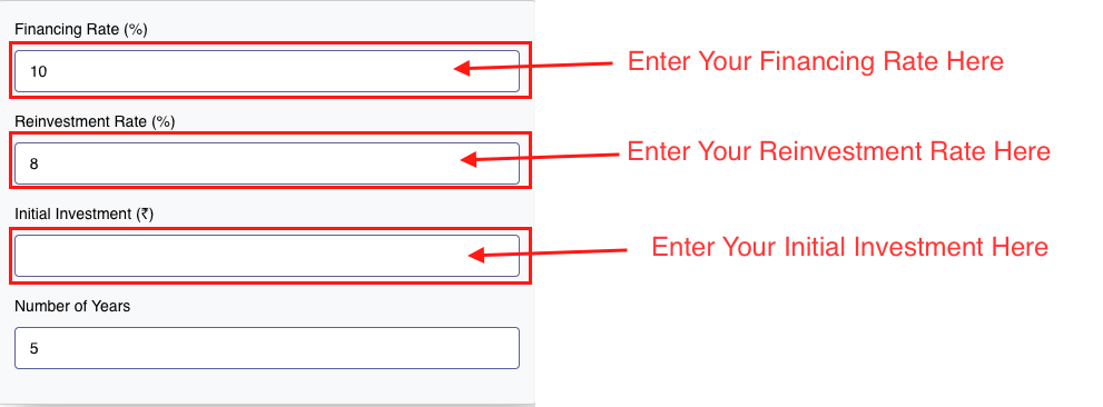 mirr calculator - Modified Internal Rate of Return